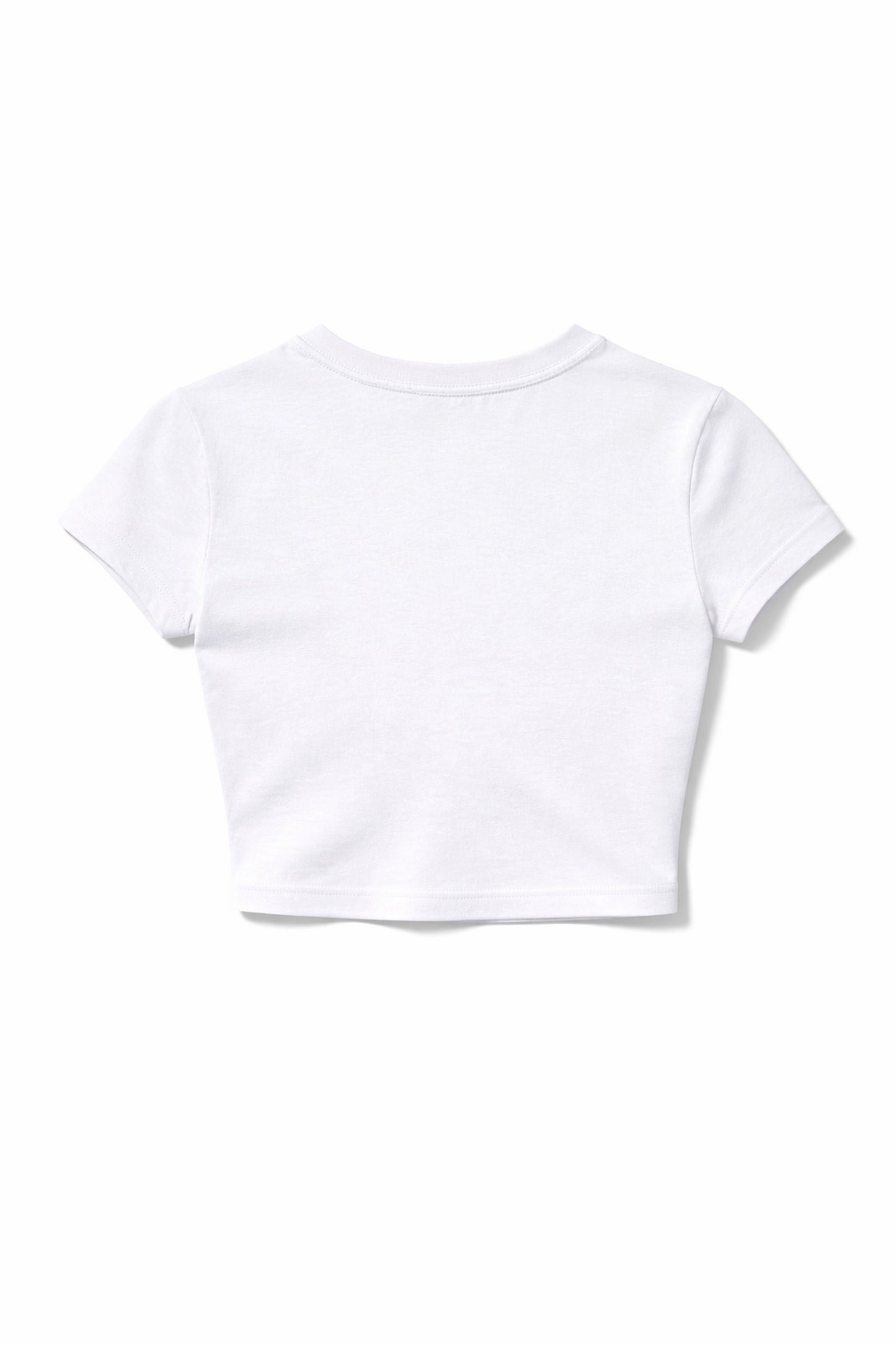 WHITE FAAHH! CROP TEE