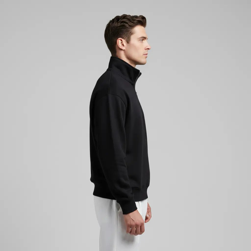 REGULAR FIT ZIP-TOP SWEATSHIRT