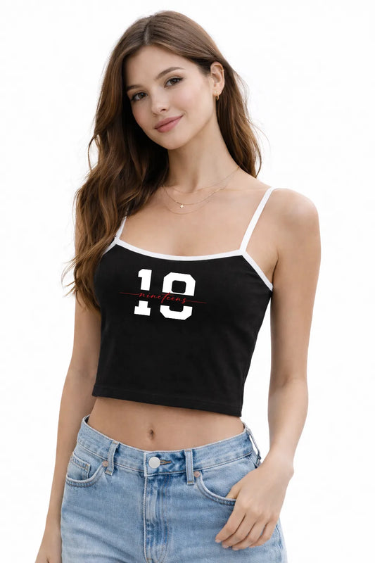 BLACK 19’s CAMISOLE CROP TOP